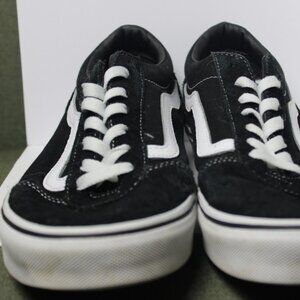 VANS Off The Wall Old Skool Skate Shoes Unisex M 11/W10 Black White Suede 500714